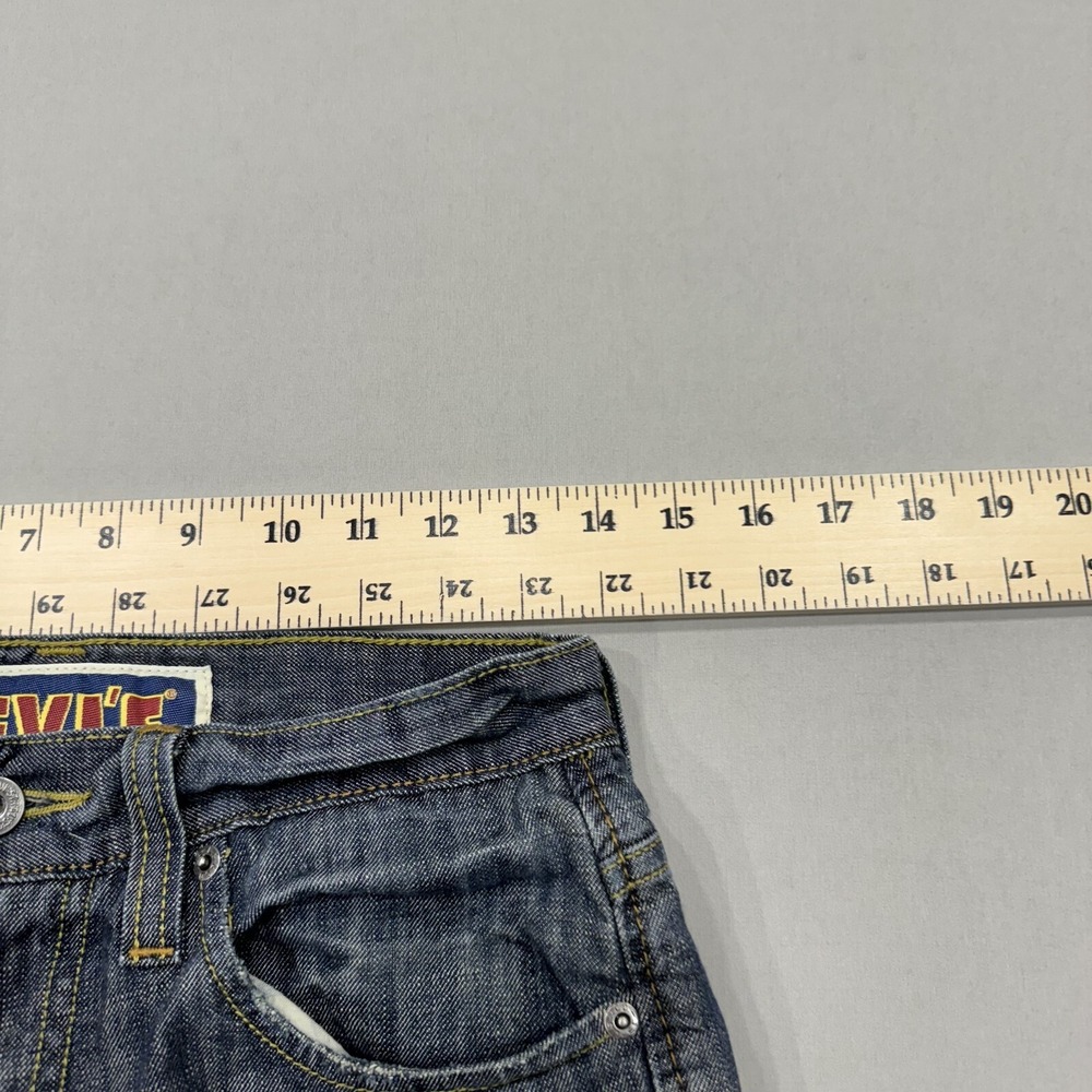 Levis Jeans Mens 29x32 Blue 511 Skinny Medium Wash Denim Pockets Logo Workwear - Picture 3 of 8